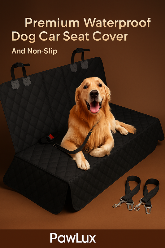 🐶 Premium Dog Car Seat Cover – Waterproof, Non-Slip, and Kid-Friendly